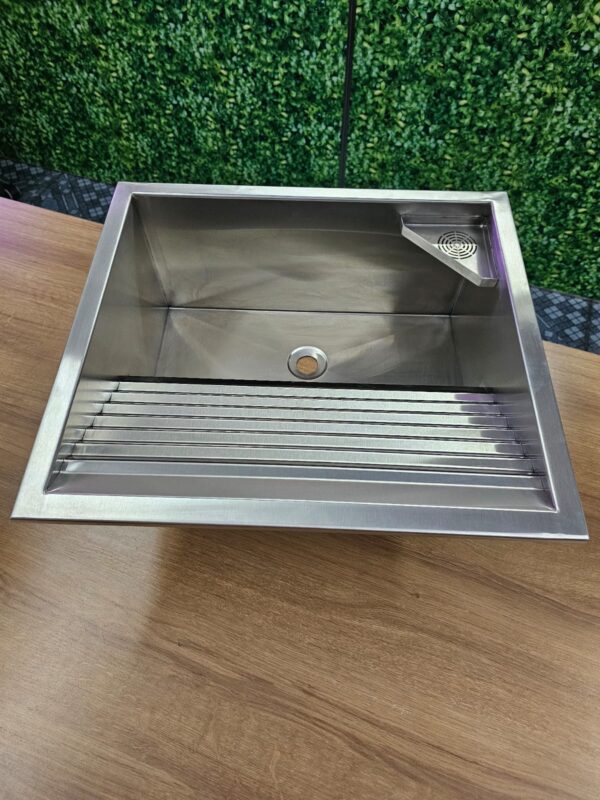 Tanque de Lavanderia em Aço Inox AISI 304 - MED 460x410x220MM - Imagem 2