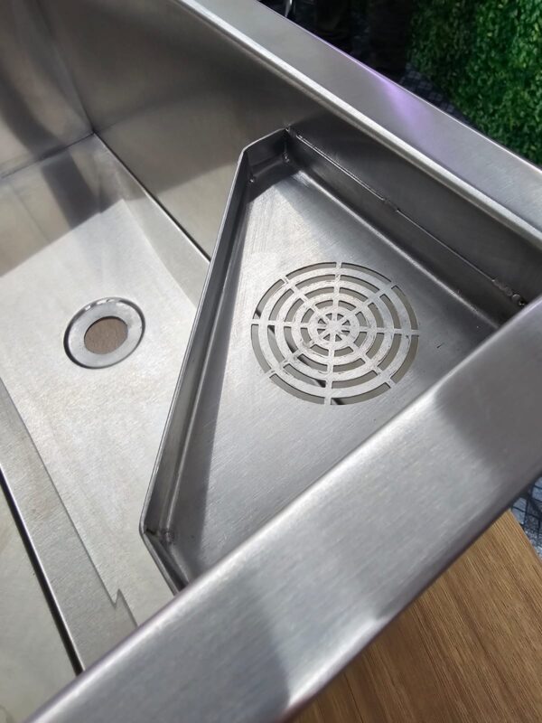 Tanque de Lavanderia em Aço Inox AISI 304 - MED 460x410x220MM - Imagem 5