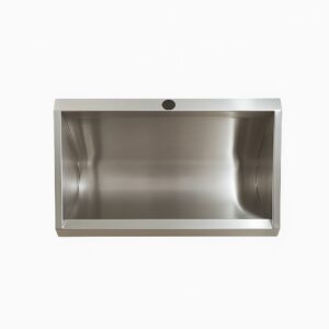 Mictório Em Aço Inox Coletivo Med 1000x300x350mm