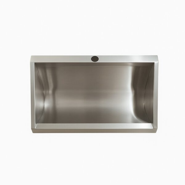 Mictório Em Aço Inox Coletivo Med 1000x300x350mm