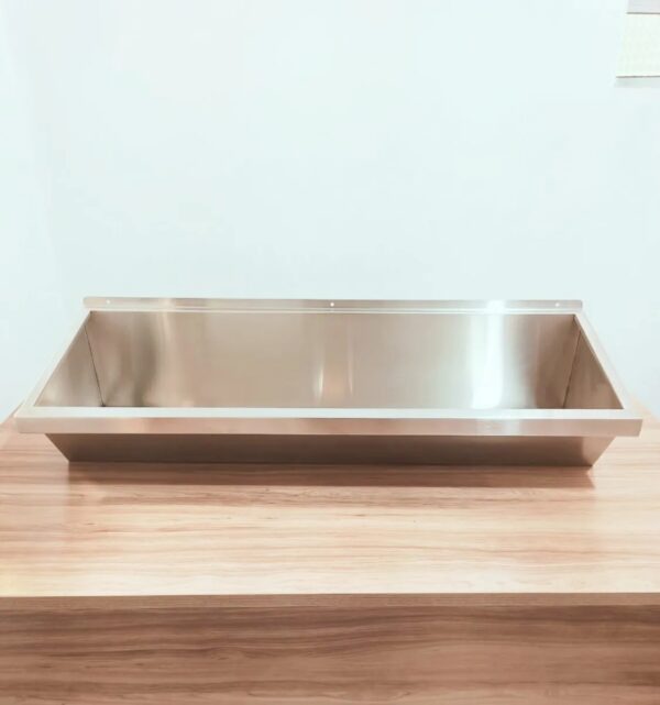 Lavatório Em Aço Inox Coletivo Med 1000x360x250mm - Imagem 5