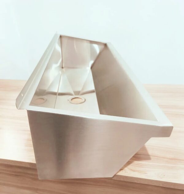 Lavatório Em Aço Inox Coletivo Med 1000x360x250mm - Imagem 3